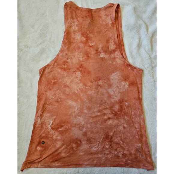 Lululemon Men's Small Orange Always Agile Tank Spray Dye - Picture 4 of 9